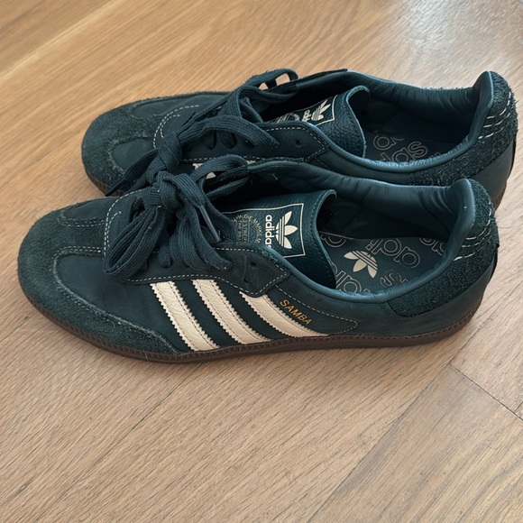 Adidas Samba Dark Green and White Women's Sneakers - Picture 3 of 6